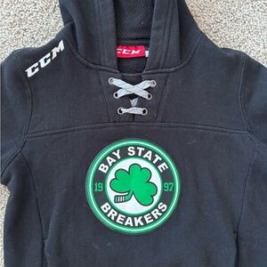 Bay State Breakers Black Kids Hoodie CCM 1997